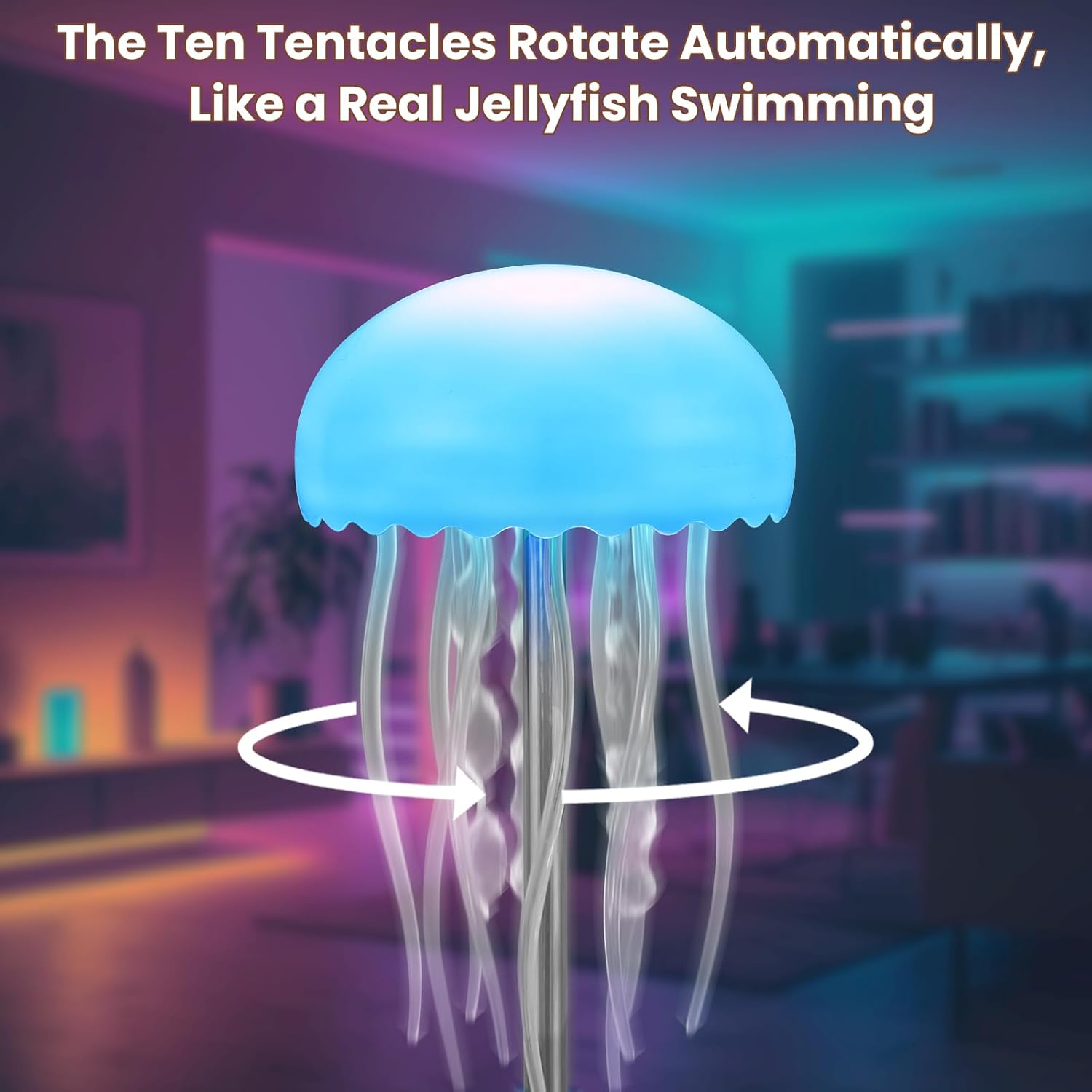 Bluetooth Speaker Dancing Jellyfish Lamp,7 Color