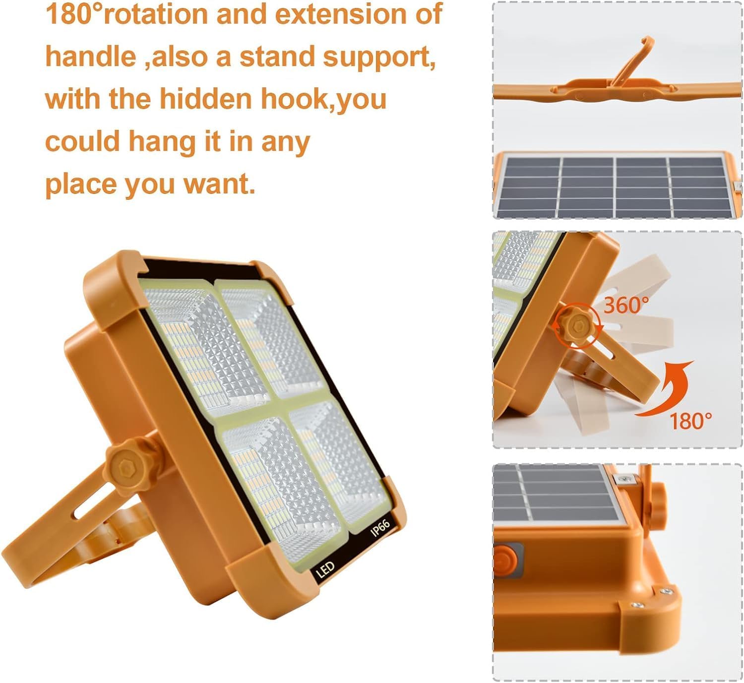 Portable LED Work Solar Light - 300W