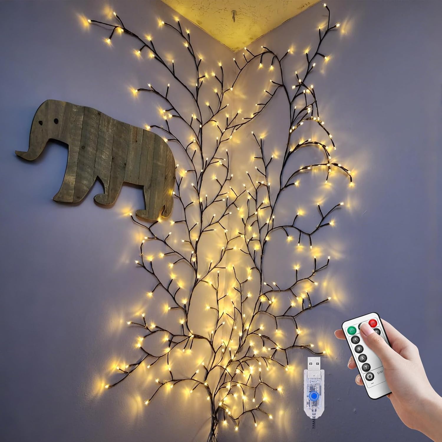 Willow Vine Lights for Wall