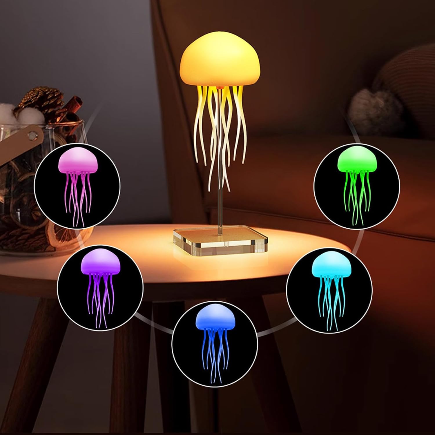 Voice Control Jellyfish Lamp with Dancing Legs