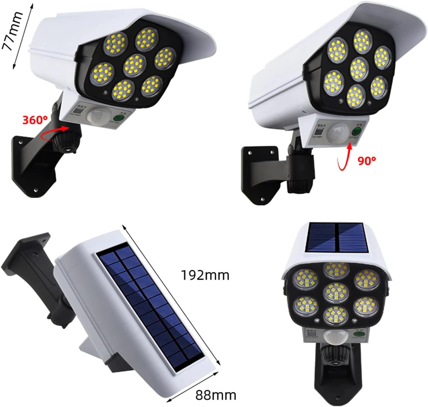 Solar Security Light Dummy Camera