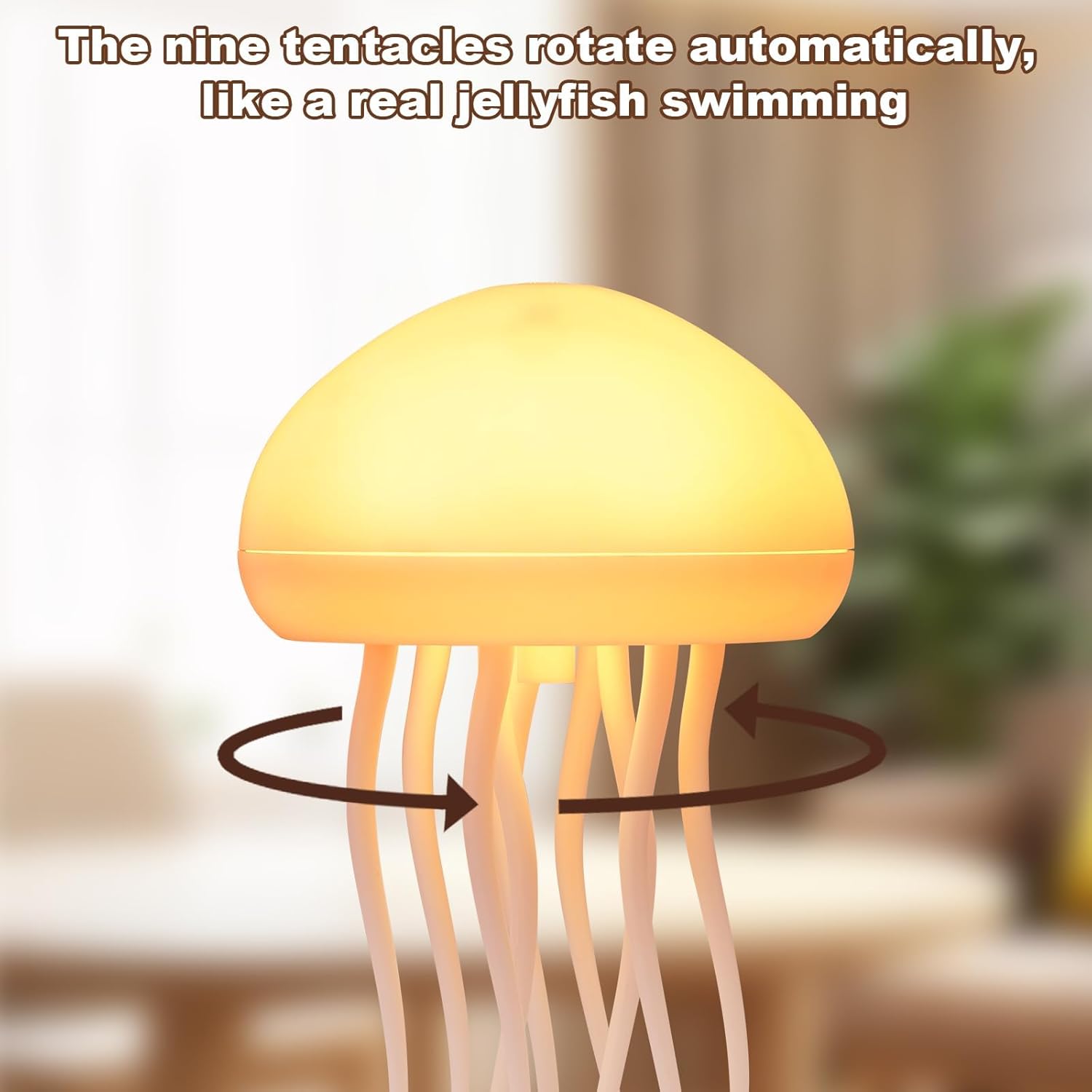 Voice Control Jellyfish Lamp with Dancing Legs