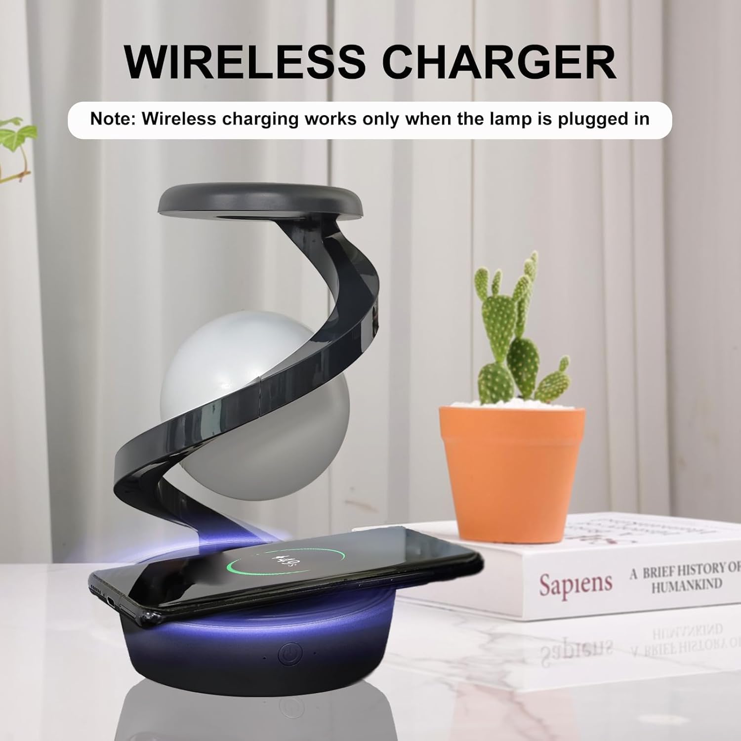LED 360° Spiral Rotating Desk Lamp