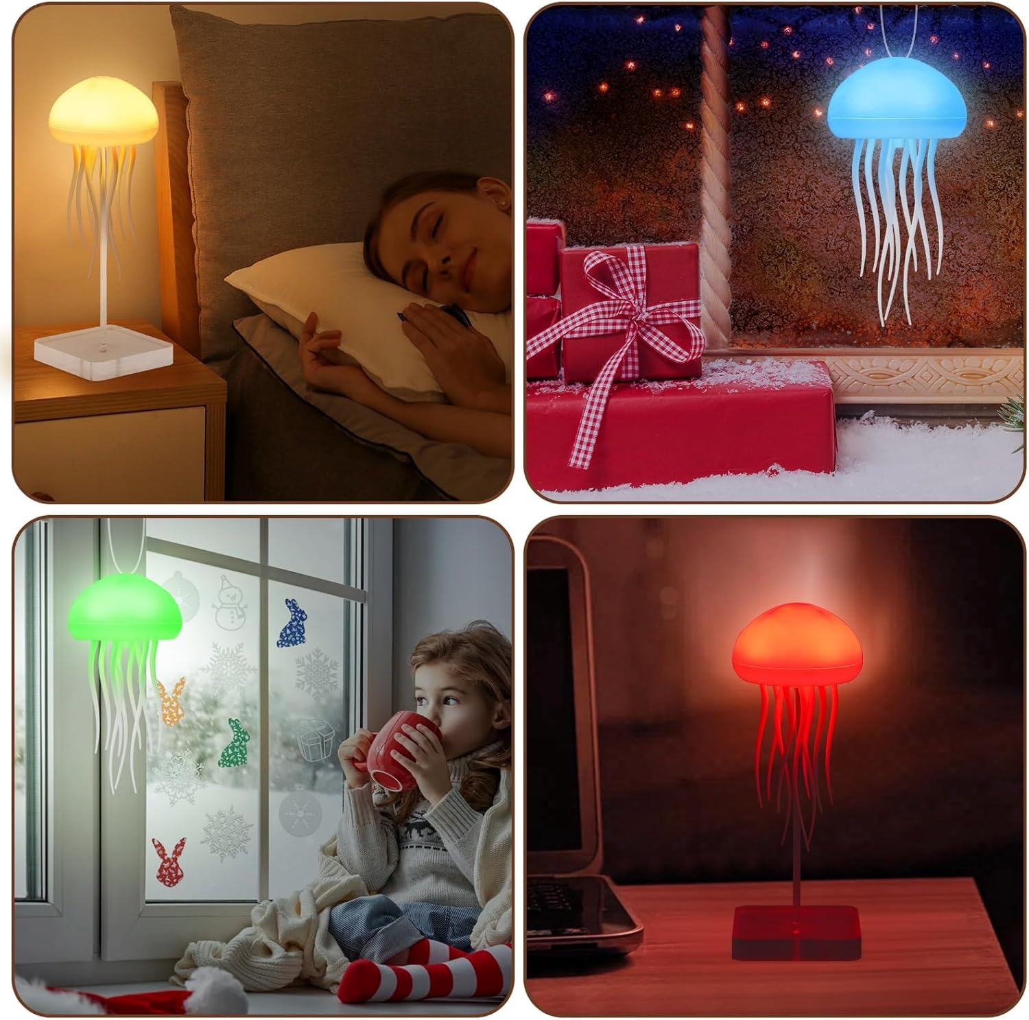 Voice Control Jellyfish Lamp with Dancing Legs
