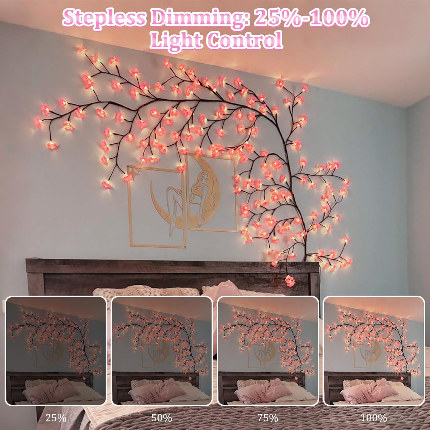 Cherry Enchanted Willow Vine Lights