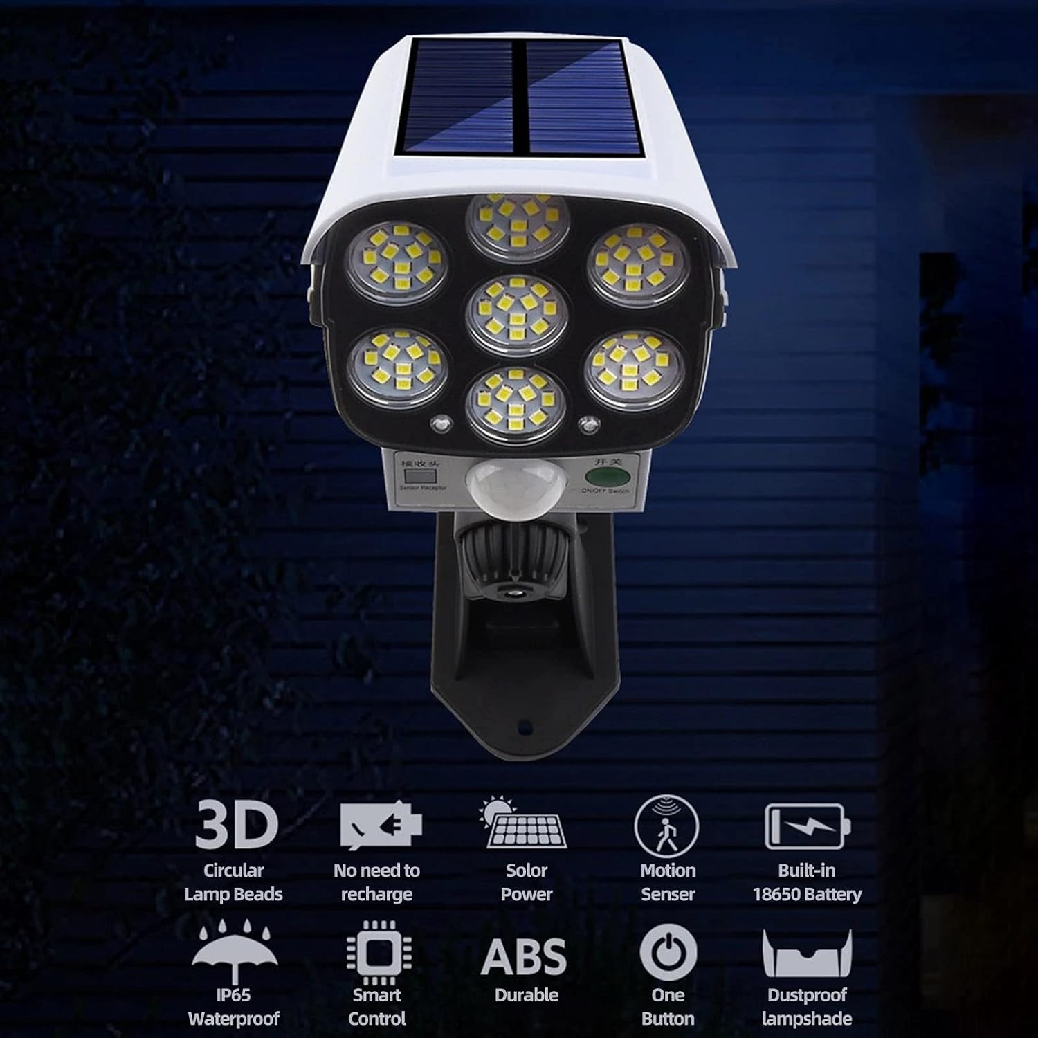 Solar Security Light Dummy Camera