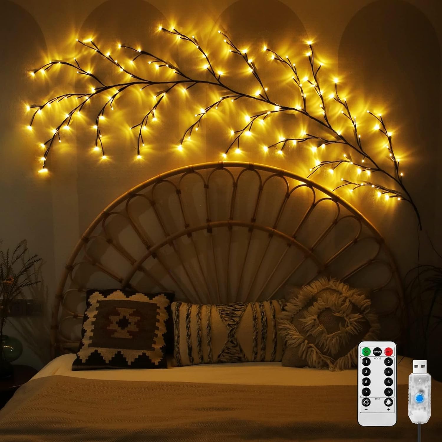Willow Vine Lights for Wall