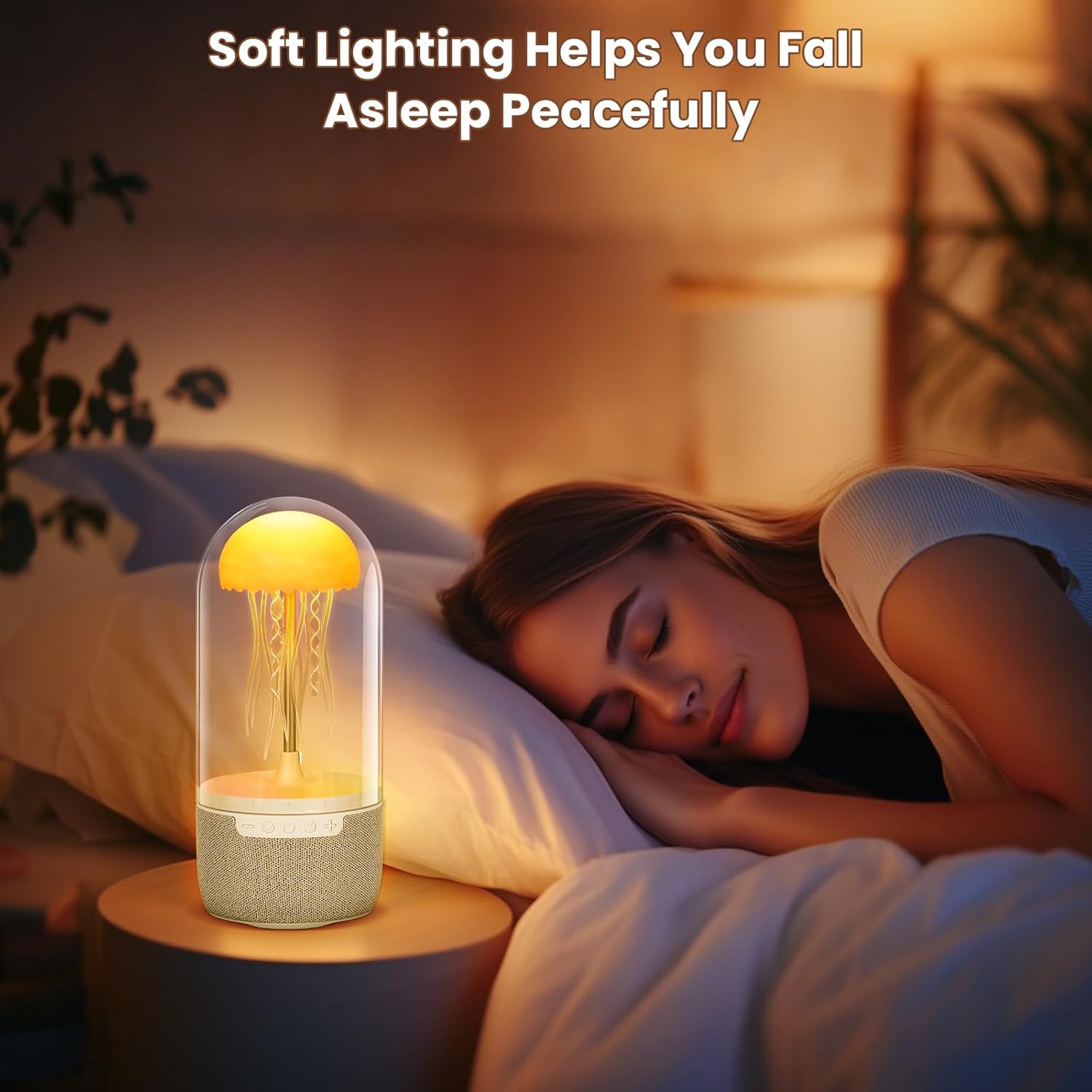 Bluetooth Speaker Dancing Jellyfish Lamp,7 Color