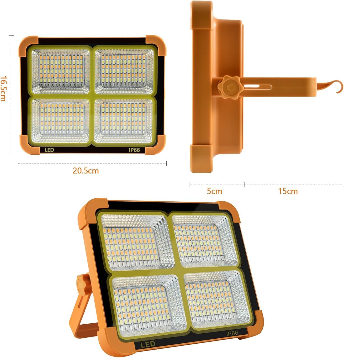 Portable LED Work Solar Light - 300W