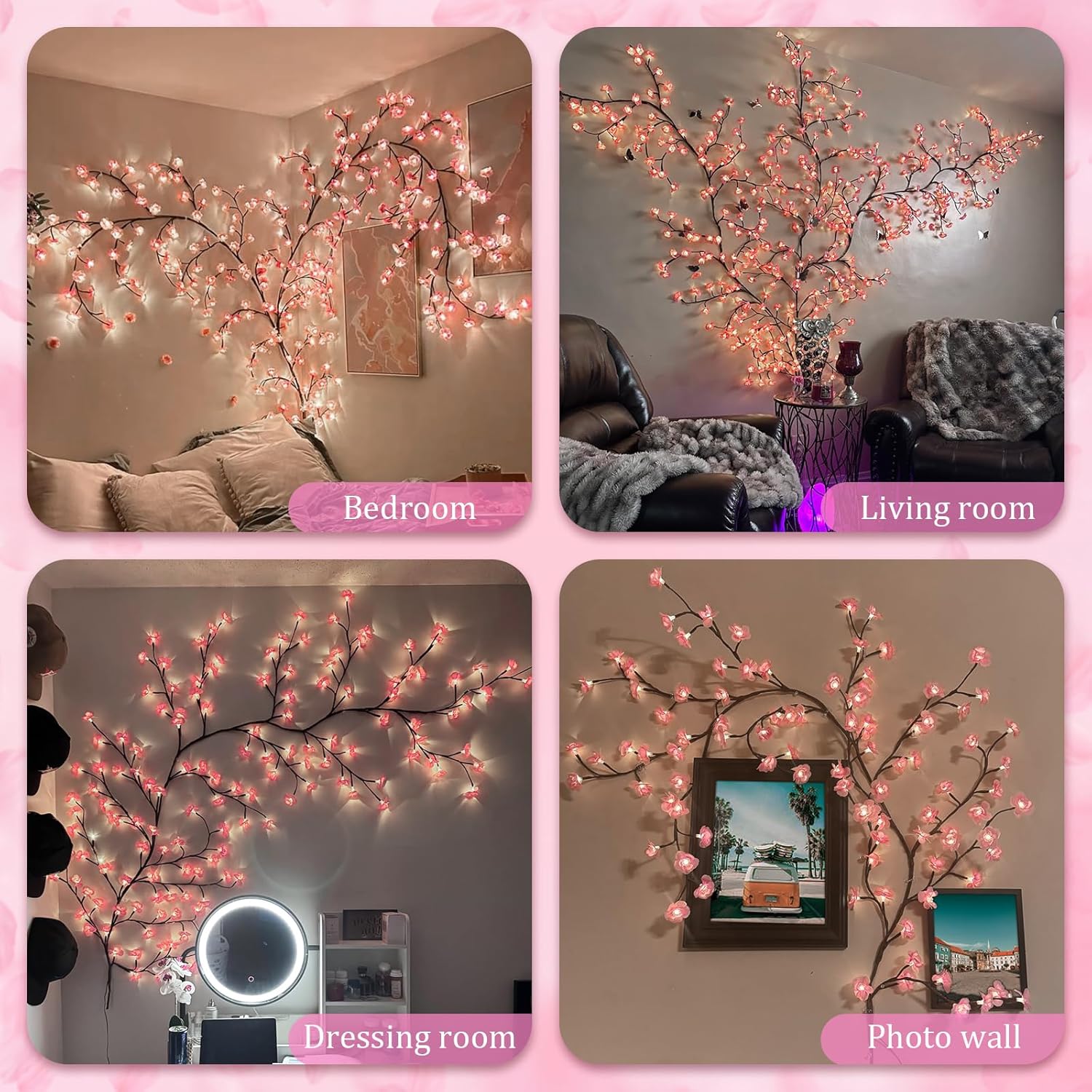 Cherry Enchanted Willow Vine Lights