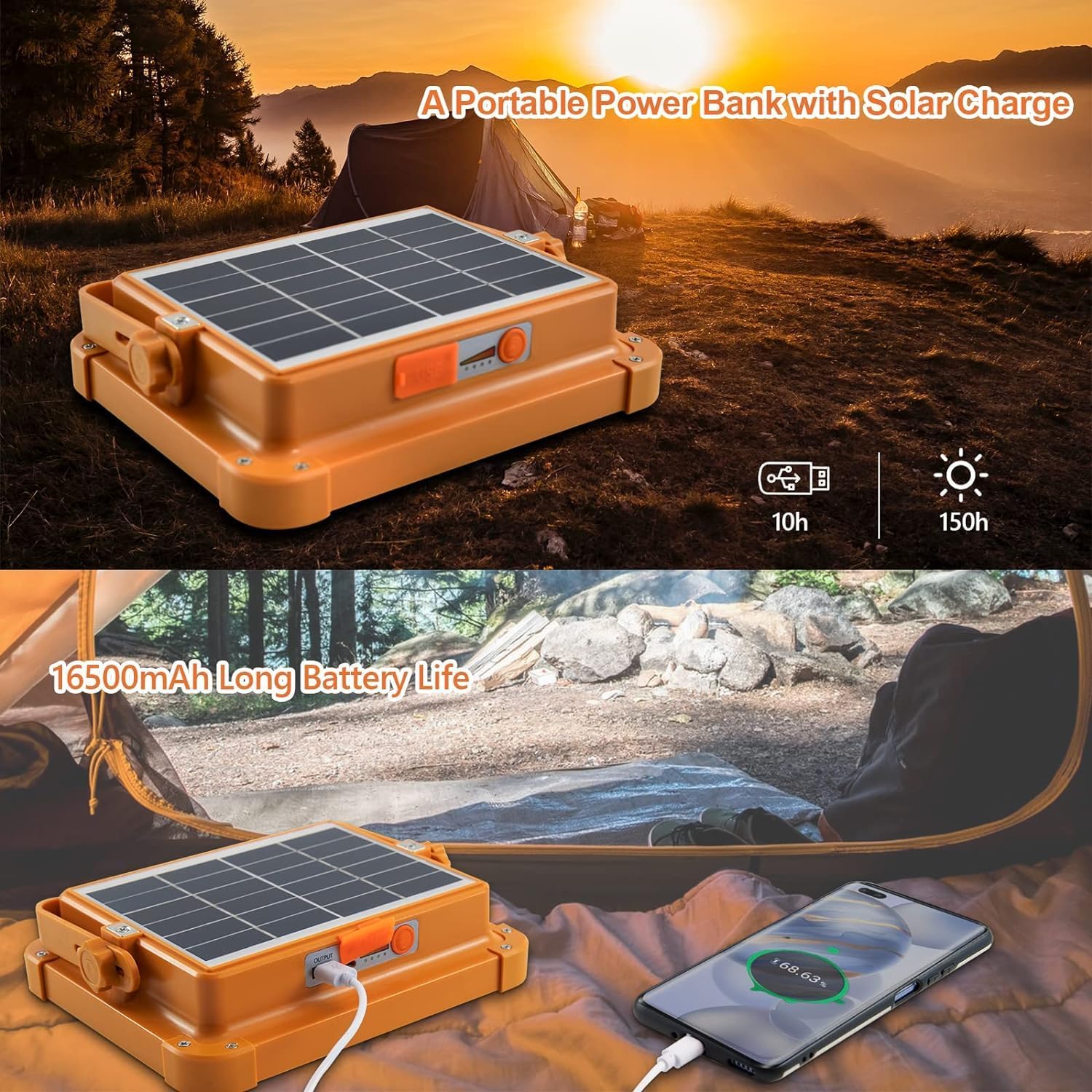 Portable LED Work Solar Light - 300W