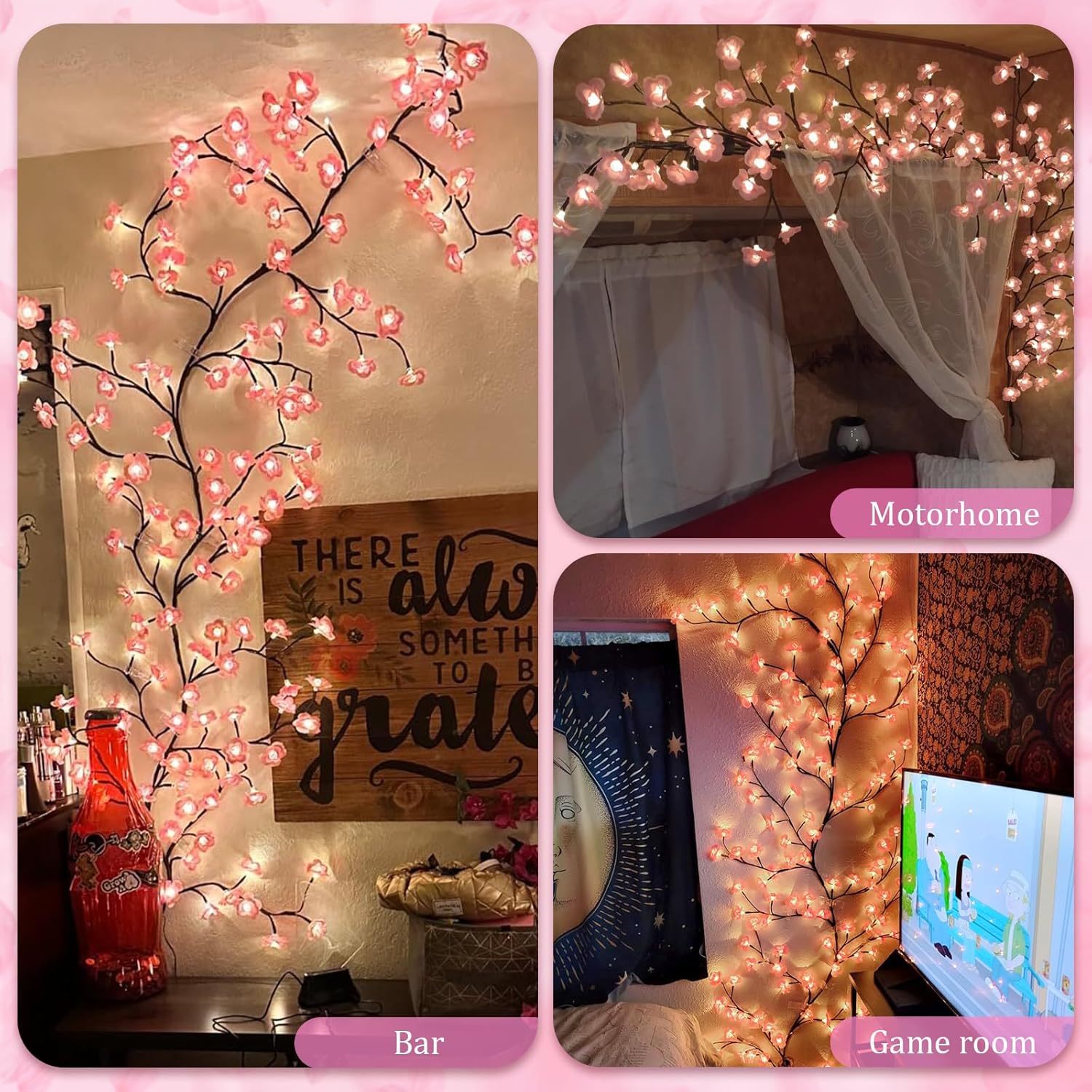 Cherry Enchanted Willow Vine Lights