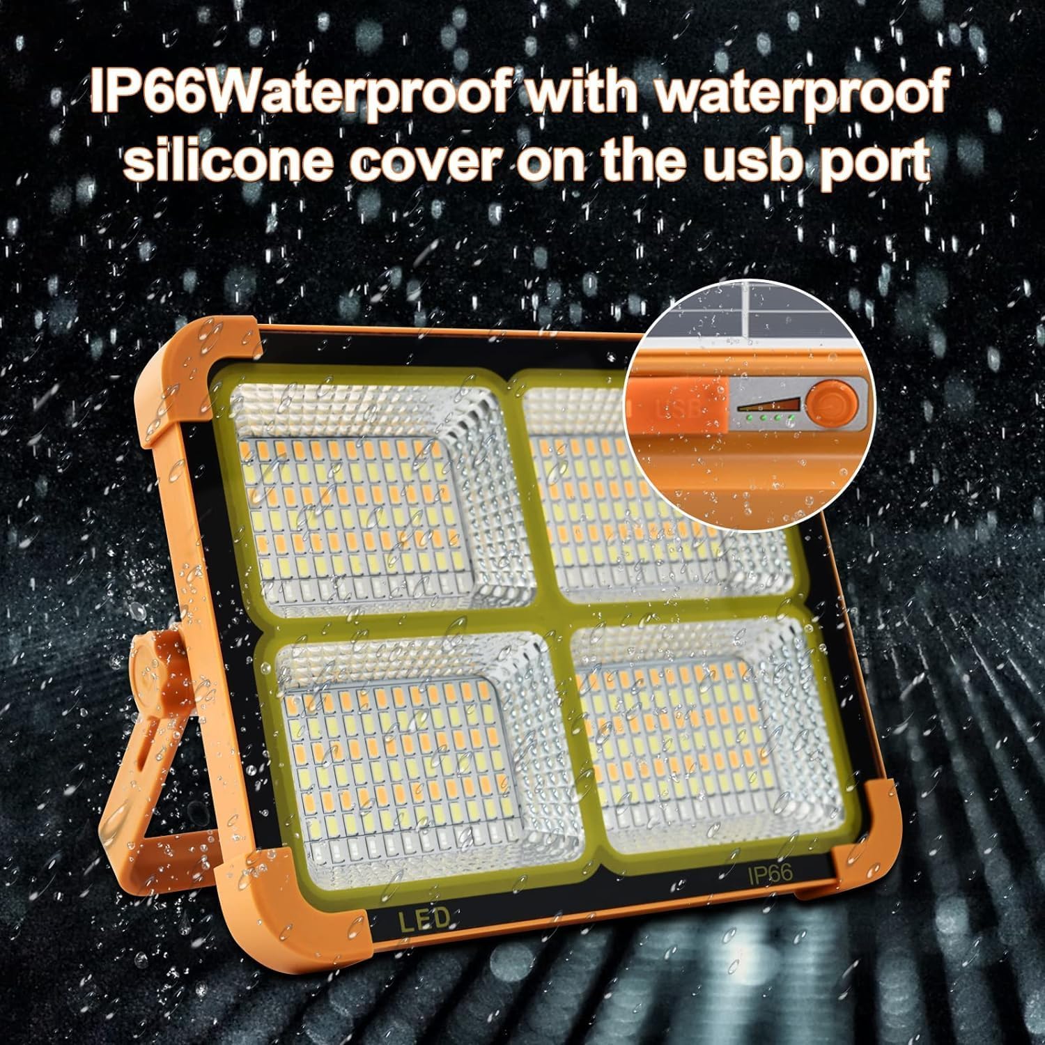 Portable LED Work Solar Light - 300W
