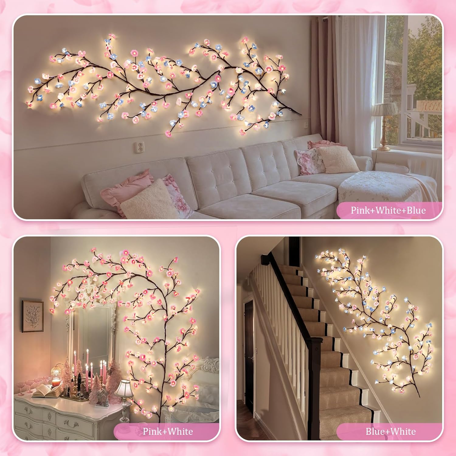 Cherry Enchanted Willow Vine Lights